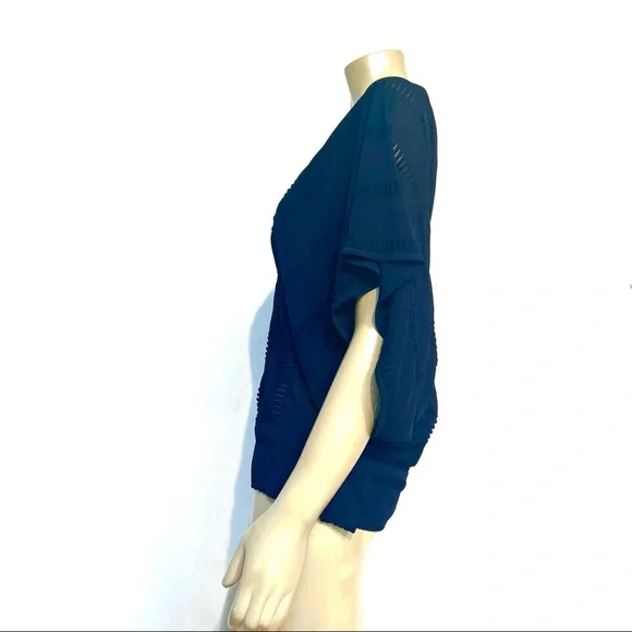 Vintage ROMAN KEFLAY Navy Blue Top - Picture 2 of 11